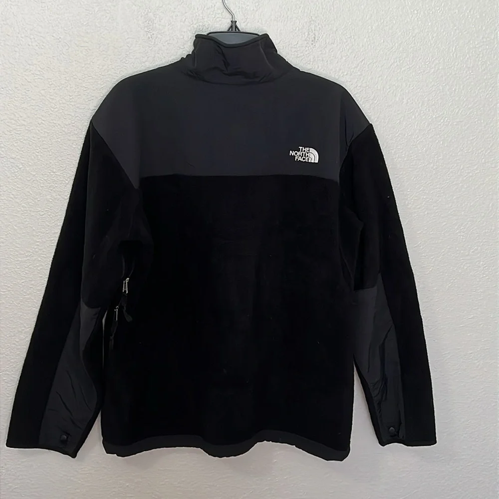 North Face Fleece Jacket Black Size Medium